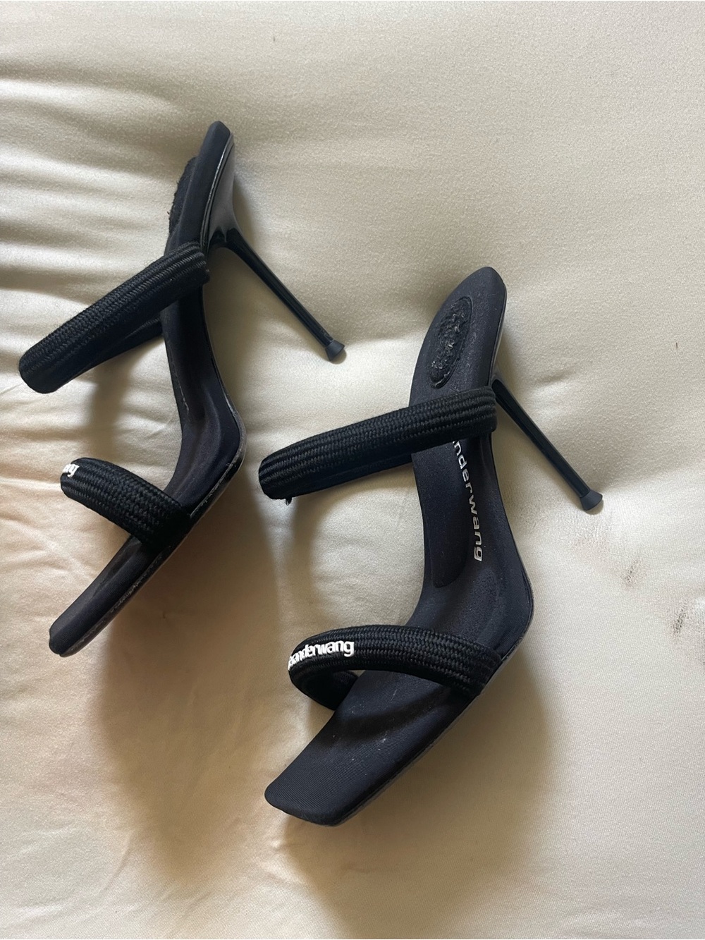 Alexander Wang Black Rope-strap Square-toe Mules - Picture 2 of 4